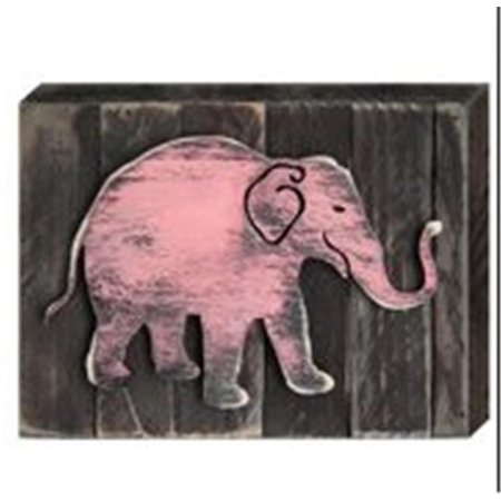 DESIGNOCRACY Elephant Art on Board Wall Decor 9822912
